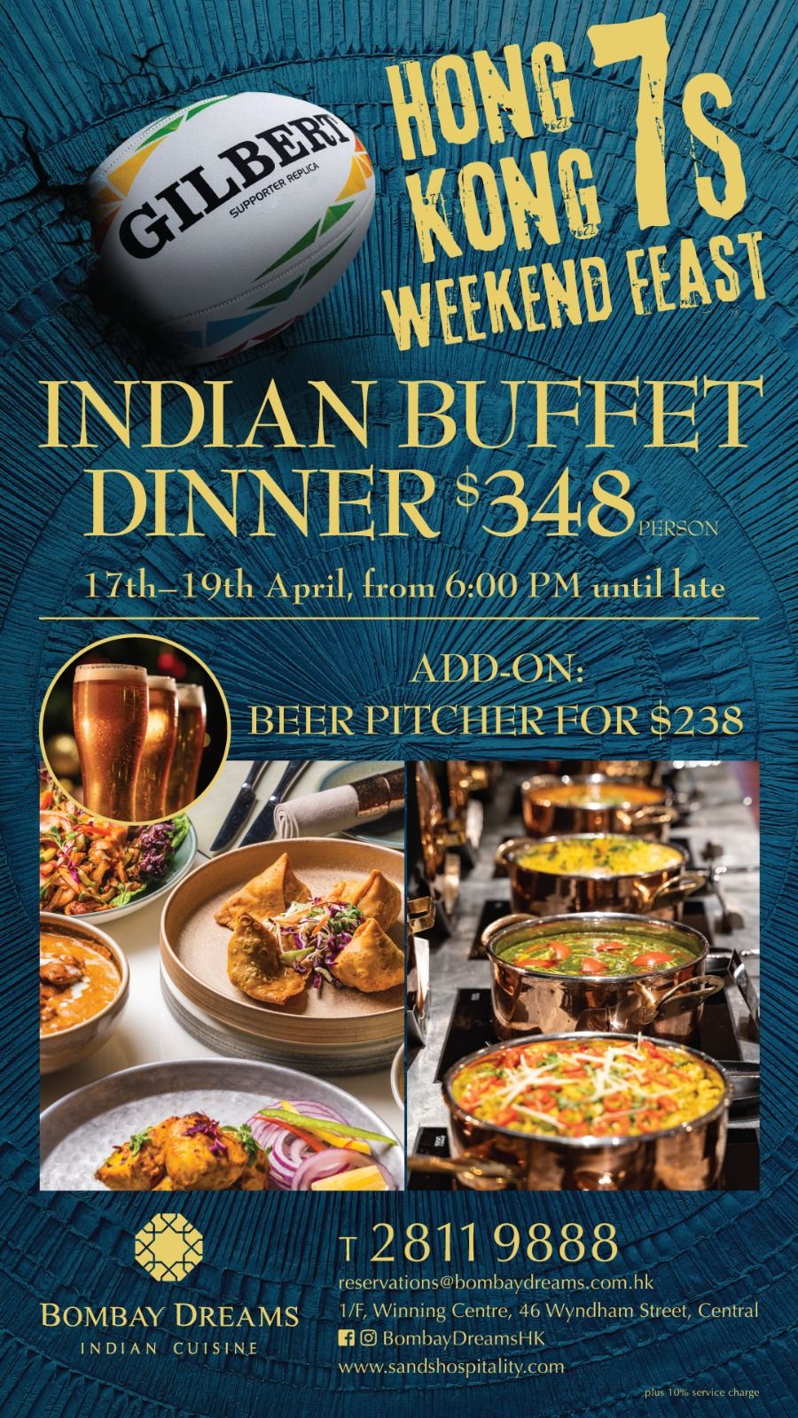 Hong Kong 7s Weekend Feast at Bombay Dreams