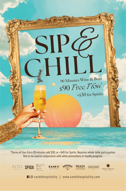 One Dollar per minute Free-flow to Sip & Chill!